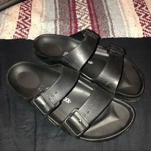 Black Birkenstock Sandals Size 40